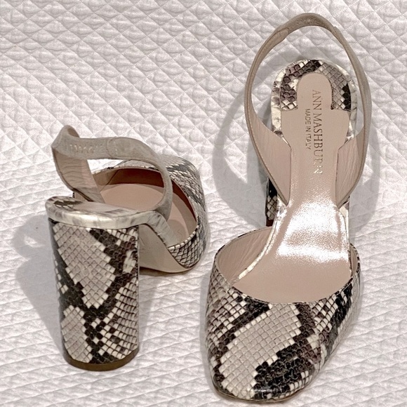 Ann Mashburn python heel made in Italy - Picture 3 of 9
